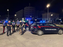 Carabinieri in piazzale della Libertà a Senigallia