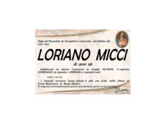 Necrologio Loriano Micci