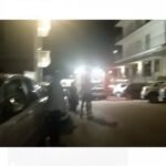 Fumo da un hotel di lungomare Marconi