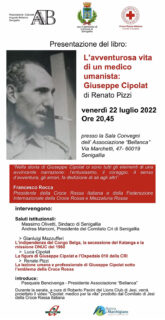 Presentazione libro "L'avventurosa vita di un medico umanista: Giuseppe Cipolat" - locandina