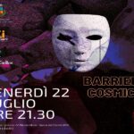 Locandina dello spettacolo "Barriera Cosmica"