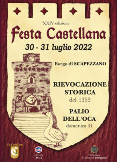 Festa Castellana a Scapezzano di Senigallia - manifesto 2022