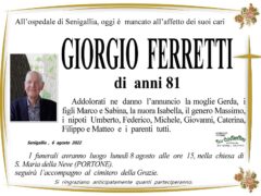 Necrologio di Giorgio Ferretti