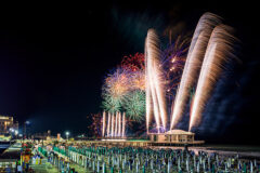 Fuochi artificiali a Senigallia - Spettacolo pirotecnico sul mare con i fuochi d'artificio