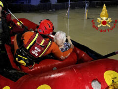 Soccorsi dei Vigili del Fuoco sullo stradone Misa a Senigallia
