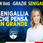 Ringraziamento per i voti raccolti a Senigallia da Fratelli d'Italia