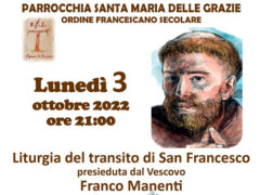3 ottobre - Transito di San Francesco - Celebrazione a Senigallia
