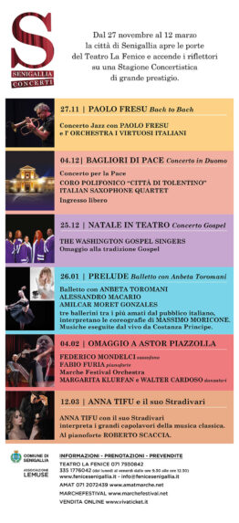 Senigallia Concerti 2022/2023 - locandina