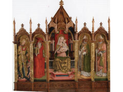 Madonna col Bambino in trono, san Michele arcangelo, san Girolamo, san Biagio, san Nicola di Bari - Pietro Alamanno