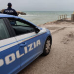 Polizia sul molo di Levante di Senigallia