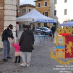 Polizia in piazza Roma a Senigallia nella giornata contro la violenza sulle donne