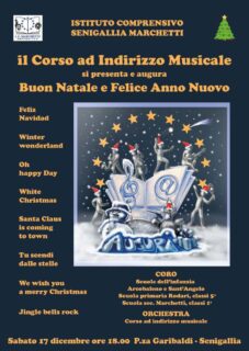 Concerto di Natale dell'I.C. Marchetti - locandina