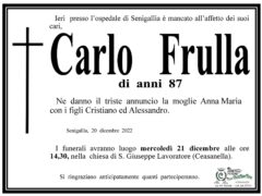 Necrologio di Carlo Frulla