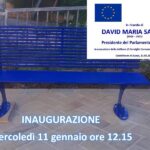Panchina Europea a Castelleone di Suasa, dedicata alla memoria di David Maria Sassoli