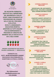 Incontri prevenzione disagio giovanile - locandina