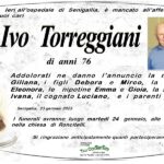 Necrologio di Ivo Torreggiani