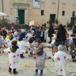 Carnevale festeggiato dai bambini della scuola dell'infanzia "Arcobaleno"