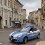 Polizia nel centro di Senigallia