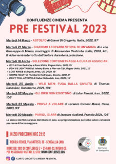 Confluenze Cinema - Pre Festival 2023 - locandina