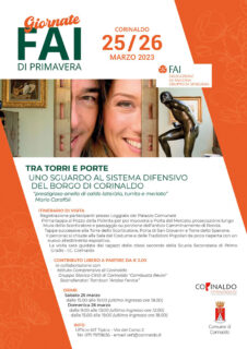 Giornate FAI di Primavera 2023 a Corinaldo - locandina