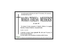 Necrologio Maria Teresa Messersì