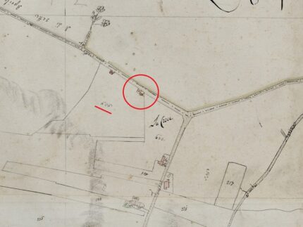 Mappa catastale dell'odierno territorio di Trecastelli