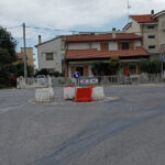 Rotatoria provvisoria a Cesano di Senigallia tra SS16 e strada della Marina