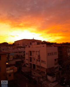 Tramonto di fuoco - Foto Leonardo Oro