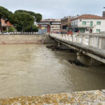 Fiume Misa a ponte Garibaldi la mattina del 17 maggio 2023