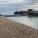 Barra di foce allo sbocco del Misa prima della piena del 16 maggio 2023