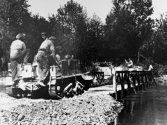Attraversamento del Cesano durante la Seconda Guerra Mondiale