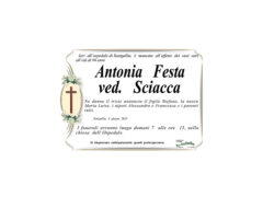 Necrologio Antonia Festa