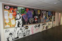 Murales realizzato dagli studenti del Liceo Medi di Senigallia