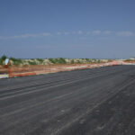 Cantiere del tratto di pista ciclabile tra Ciarnin e Marzocca