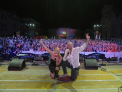 Anna Pettinelli e Biagio Antonacci in piazza Garibaldi per RDS Summer Festival