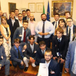 Incontro a Roma di Lega Giovani con onorevole Carloni, Marchetti e Latini