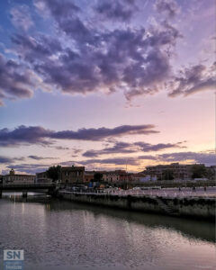 Il cielo dal fiume - Foto Floriana Giacchini