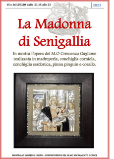 Mostra Madonna di Senigallia realizzata da Crescenzo Gaglione - locandina