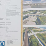 Cartello cantiere ponte ciclopedonale sul Cesano