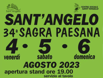 34esima Sagra Paesana a Sant'Angelo di Senigallia - 4-5-6 agosto 2023