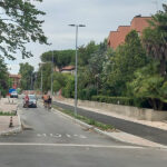 Viale Anita Garibaldi in fase di riqualificazione