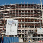 Cantiere edilizio nell'area delle ex-colonie Enel