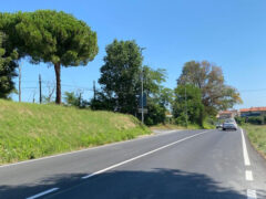 Dopo i lavori di sistemazione della strada Corinaldese a Borgo Ribeca