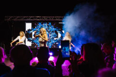 Jo Squillo alla festa per i 100 anni di attività della Panetteria e Pasticceria Belfanti di Castelleone di Suasa