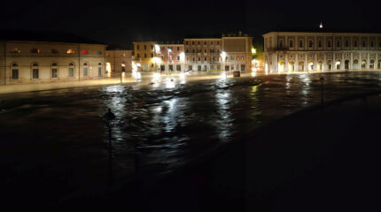Senigallia, alluvione 16 settembre 2022: piazza delle Erbe e Foro Annonario - Alta risoluzione