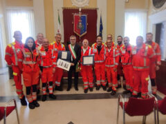 Consegna delle pergamene di riconoscenza al personale del Servizio Sanitario 118/112