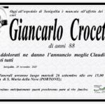 Necrologio di Giancarlo Crocetti
