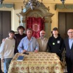 Massimo Bello in visita alla sinagoga di Senigallia