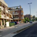 Colata di bitume realizzata dopo l'abbattimento degli alberi in viale Garibaldi