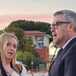 Giorgia Meloni e Massimo Olivetti